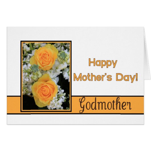 Godmère Bonne carte rose de fête des mères (Devant horizontal)