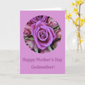 Godmère Bonne carte rose de fête des mères (Fleur jaune)