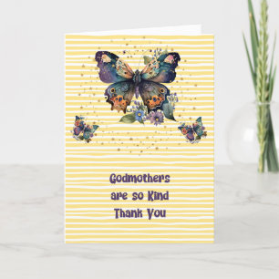 Godmère Carte de remerciements aux papillons