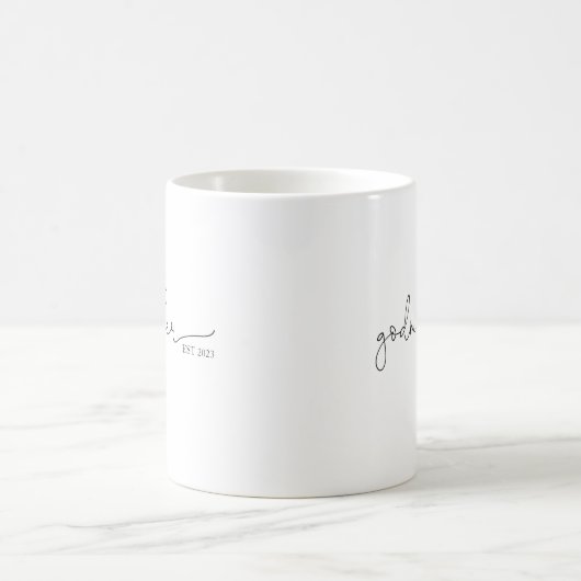 Godmère Est Script Mug (Centre)