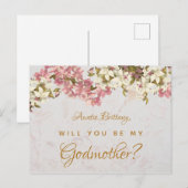 Godmère Proposition Floral Marbre Orchidées Carte (Devant / Derrière)