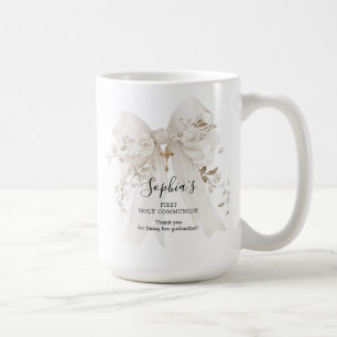 Godmoeder cadeau Eerste Heilige Communie Witte Boo Koffiemok