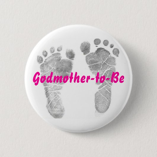 Godmoeder-in-be Ronde Button 5,7 Cm (Voorkant)