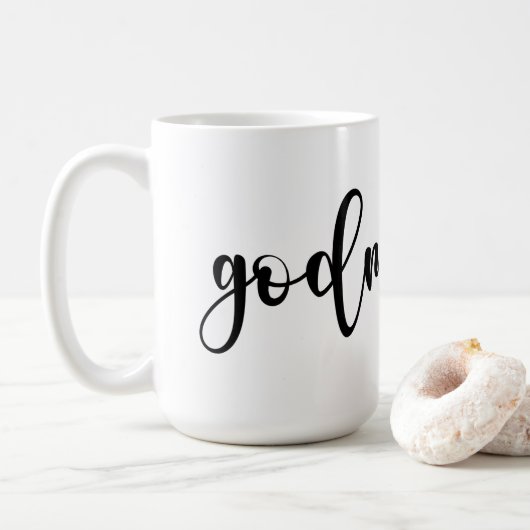 Godmoeder met hart Mok (Met donut)