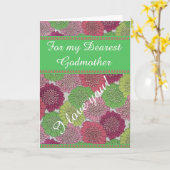 Godmoeder Moederdag Card - Floral Kaart (Gele Bloem)