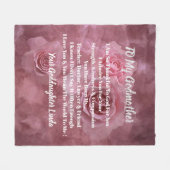 Godmoeder personaliseert Fleece Blanket (Voorkant (Horizontaal))