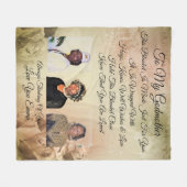 Godmoeder personaliseert Fleece Blanket Deken (Voorkant (Horizontaal))