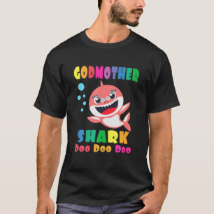 Godmoeder Shark Gift Cute Baby Shark Family Matchi T-shirt