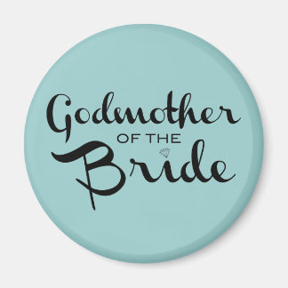Godmoeder van Bride Black op Blauwgroen Magneet