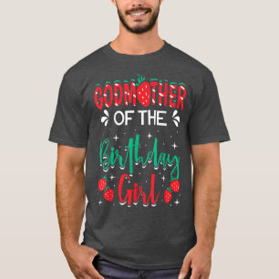 Godmoeder van de aardbei van het meisje van de geb t-shirt