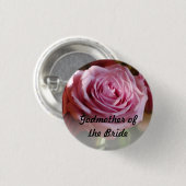 Godmoeder van de Button van het Roos Bride (Voorkant /achterkant)