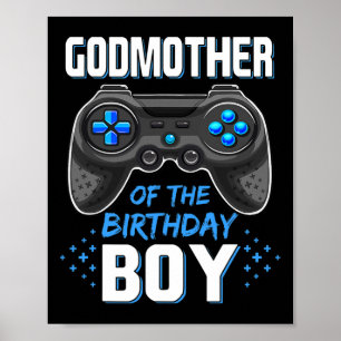 Godmoeder van de geboorte jongen die familievide m poster