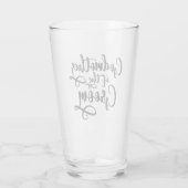 Godmoeder van de Groom Glas (Achterkant)