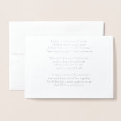 Godmoeder Voorstel gedicht Afbeelding Folie Kaarten (Met envelop)