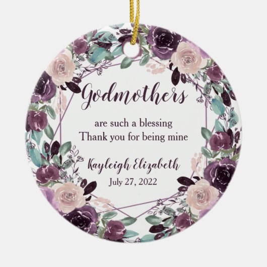 Godmoeders Doopcadeau | Keramisch Ornament (Voorkant)