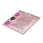 Godmosterd - 40e geboortedagontwerp tegeltje (Zijkant)