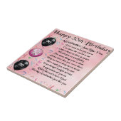 Godmosterd - 50e geboortedagontwerp tegeltje (Zijkant)