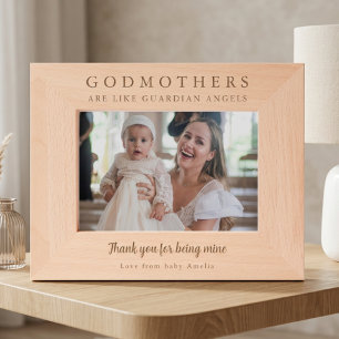 Godmother Bedankingscadeau Hout Gegraveerde Lijstjes