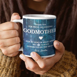 Godmother dank je oprechte boodschap gepersonalise koffiemok