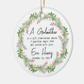 Godmother doopsel keramisch ornament (Links)