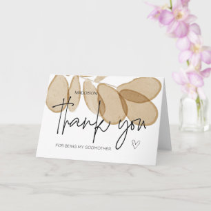 Godmother Gift Bedankt dat je mijn peetvader bent Kaart