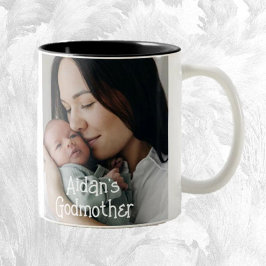 Godmother Gift! Lieve foto Tweekleurige Koffiemok