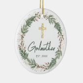 Godmother Kerstmis Keramisch Ornament (Rechts)