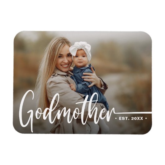 Godmother Moderne Foto Keepsake Magneet (Horizontaal)
