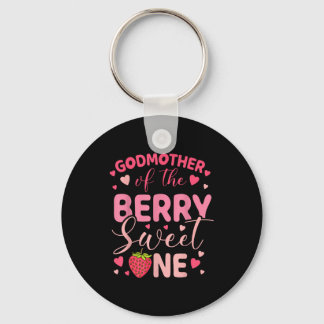 Godmother of the berry sweet one strawberry first sleutelhanger