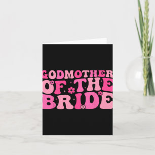 Godmother of the Bride Wedding Party Familiekostuu Kaart