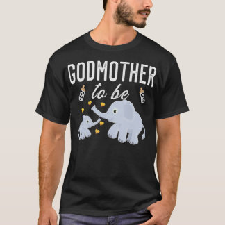 Godmother om olifant Baby shower Schattige te zijn T-shirt