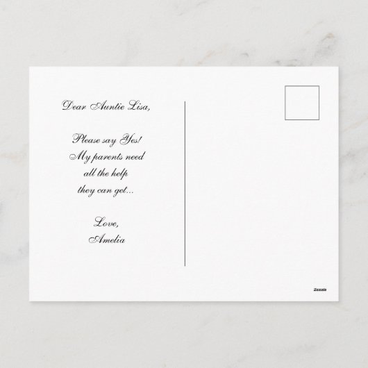 Godmother Proposal Foliage Marble Faux Gold Script Feestdagenkaart (Achterkant)