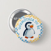 Godmother to Be | Boy's Baby Shower Ronde Button 5,7 Cm (Voorkant /achterkant)