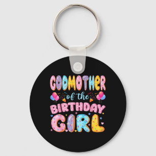 Godmother van The Birthday Girl Sweet Donut Sleutelhanger