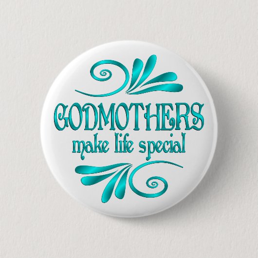 Godmothers maken het leven bijzonder ronde button 5,7 cm (Voorkant)