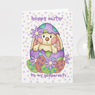 Godparent Easter Kaart met paashaas