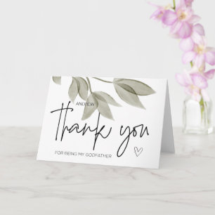Godparent Gift Bedankt voor het zijn van mijn Godf Kaart