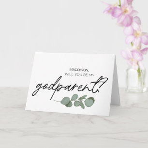 Godparent Proposal Will You Be My GodParents Kaart