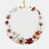 Godparents fleur sauvage Ornement de Noël (Dos)