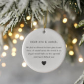 Godparents Photo Proposal Girl Boy Twins Keramisch Ornament