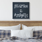 Gods Amazing Grace Quote Canvas Afdruk (Insitu (Slaapkamer))