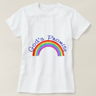 Gods belofte met regenboog Christelijk T-shirt