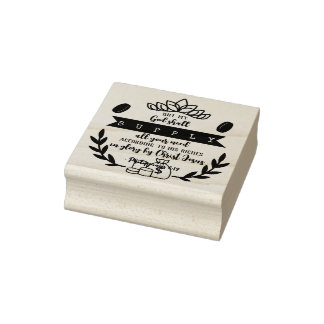 Gods belofte voor al uw noden (Fil. 4:19 Rubberstempel