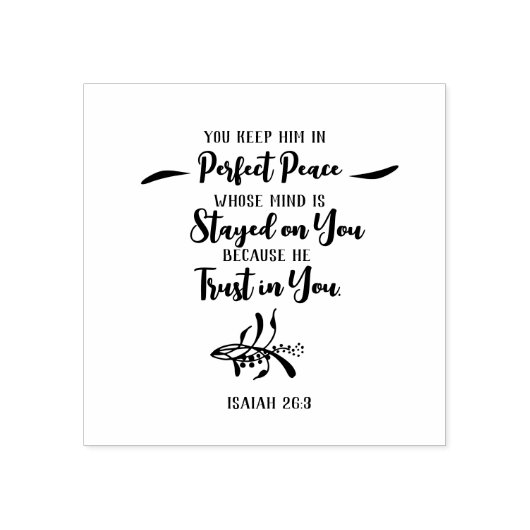 God's Belofte voor uw Elke Behoefte #3 - Isa. 23:6 Rubberstempel (Afrduk)