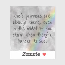 God's Beloften Sticker - Hoop Door de Storm