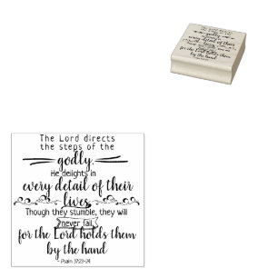 Gods beloften voor elke behoefte - Psalm 37:23-2 Rubberstempel