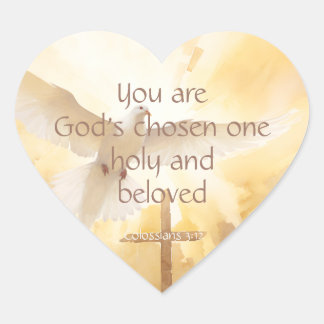 God's Chosen Ones Bible Scripture Inspiration Hart Sticker