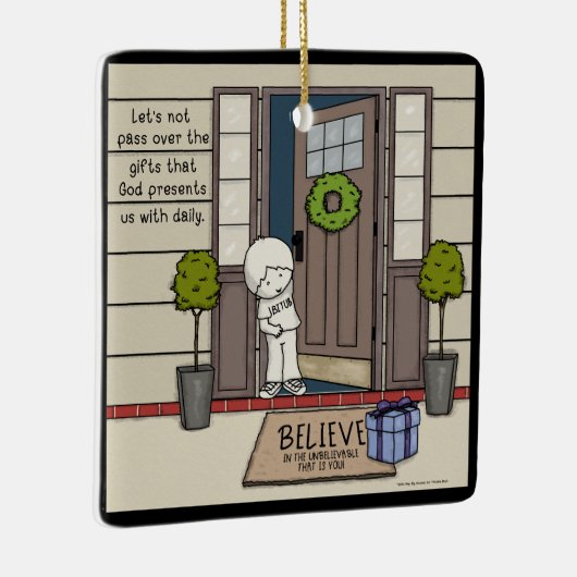 Gods dagelijkse gave keramisch ornament (Rechts)