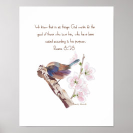 Gods doel Muur Print