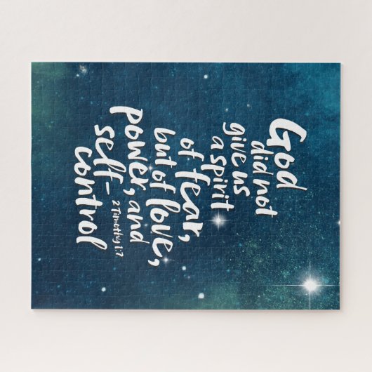 Gods Geest van Liefde - GEEN ANGST - Bijbels Chris Legpuzzel (Horizontaal)